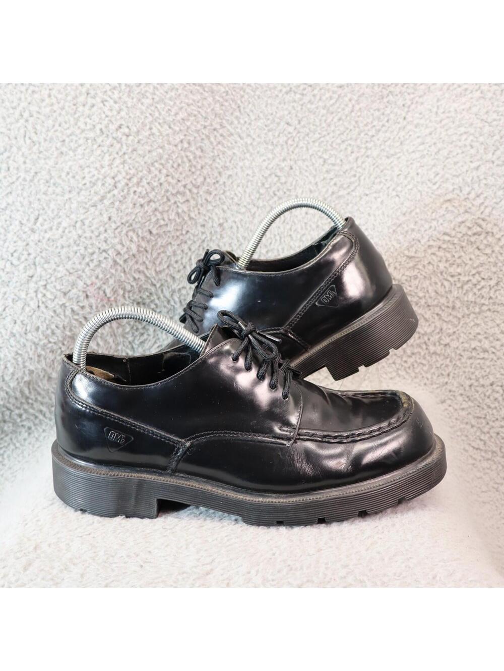 Dr Martens 8747 Black Leather Chunky Platform Oxfords sz 8